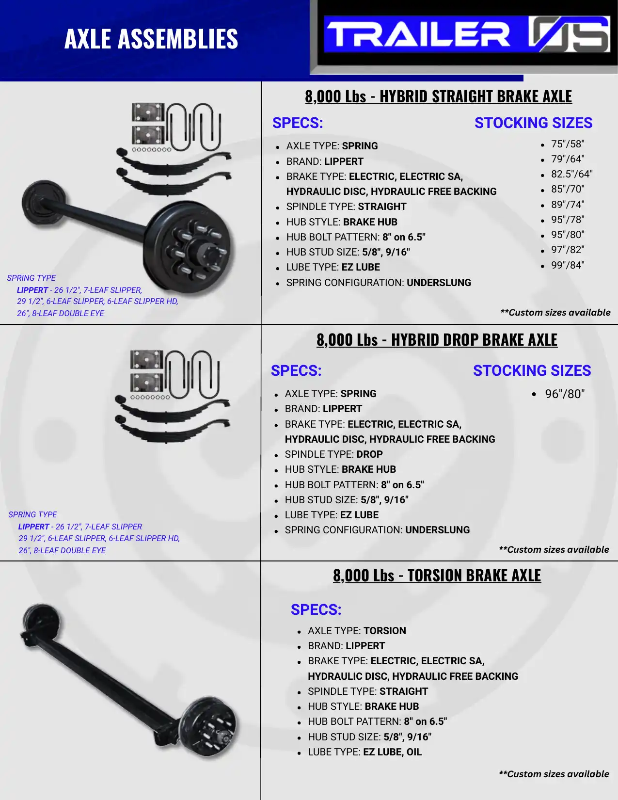 Axles & Suspension — page 13