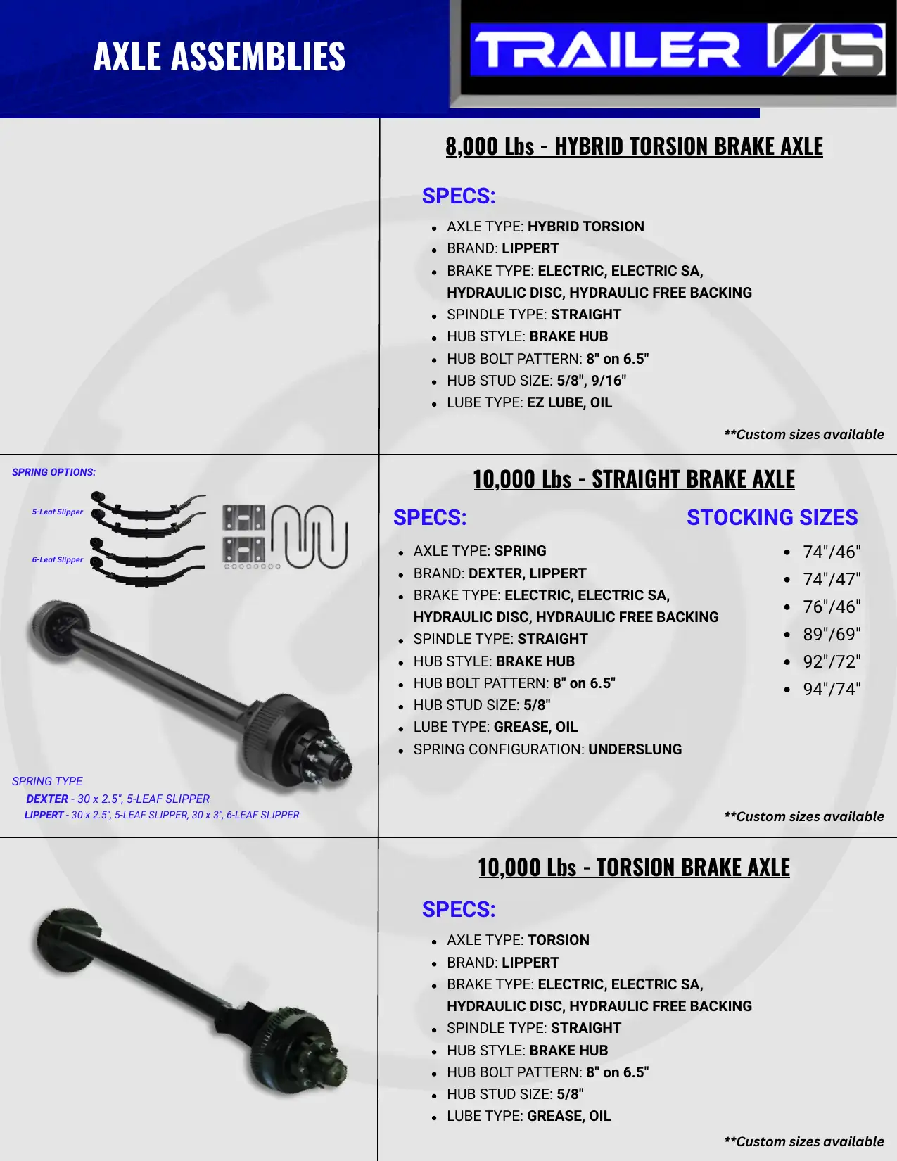 Axles & Suspension — page 14