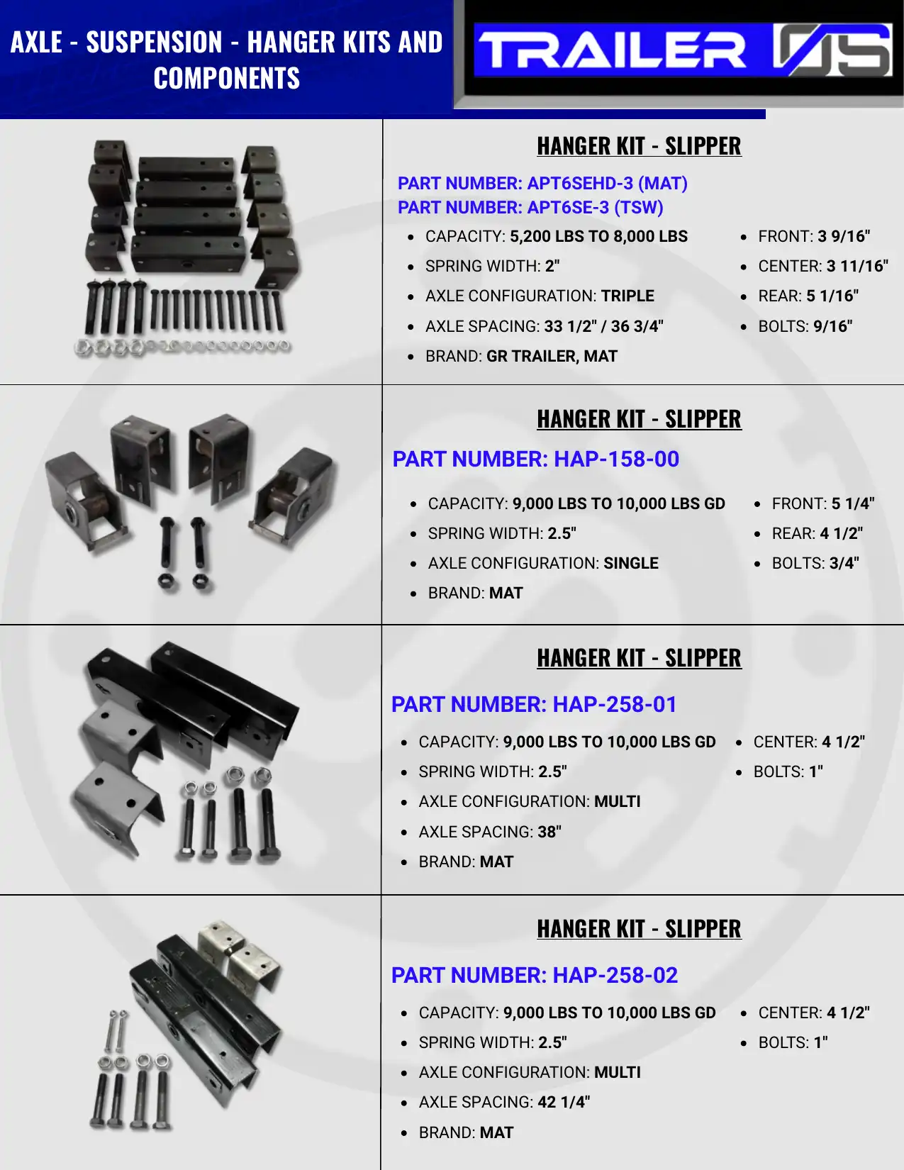 Axles & Suspension — page 19