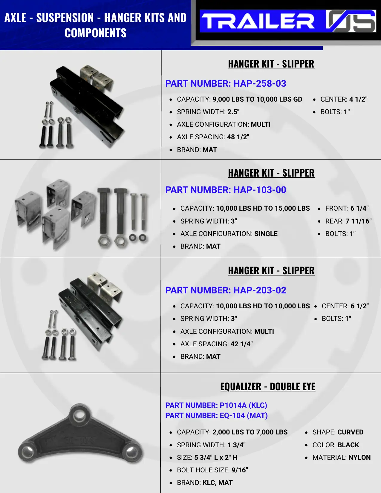 Axles & Suspension — page 20