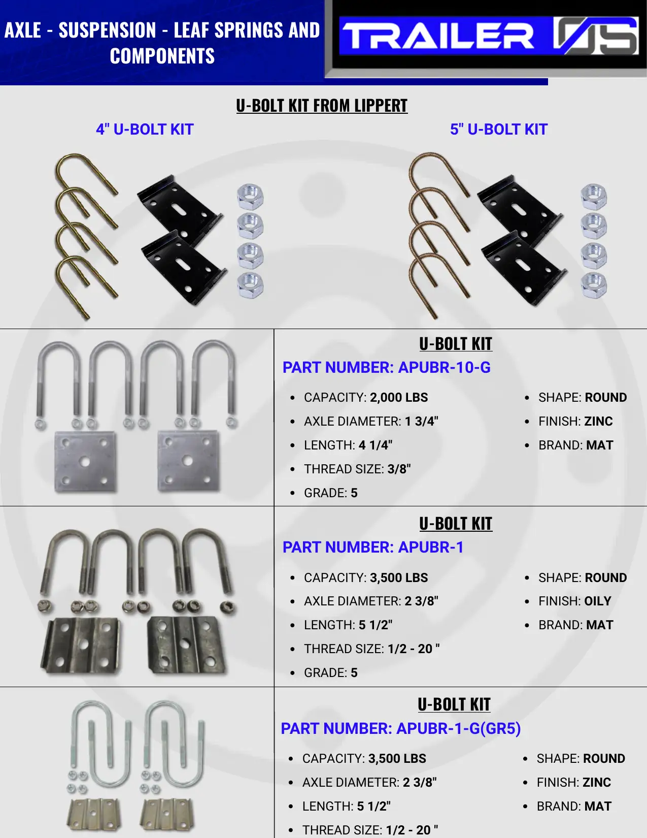 Axles & Suspension — page 38