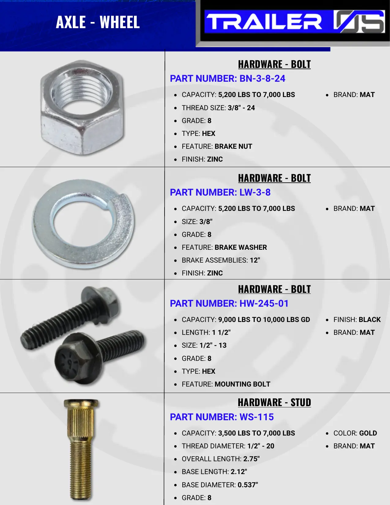 Axles & Suspension — page 70