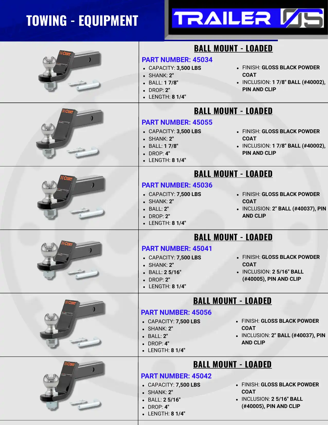 Towing Equipment — page 7