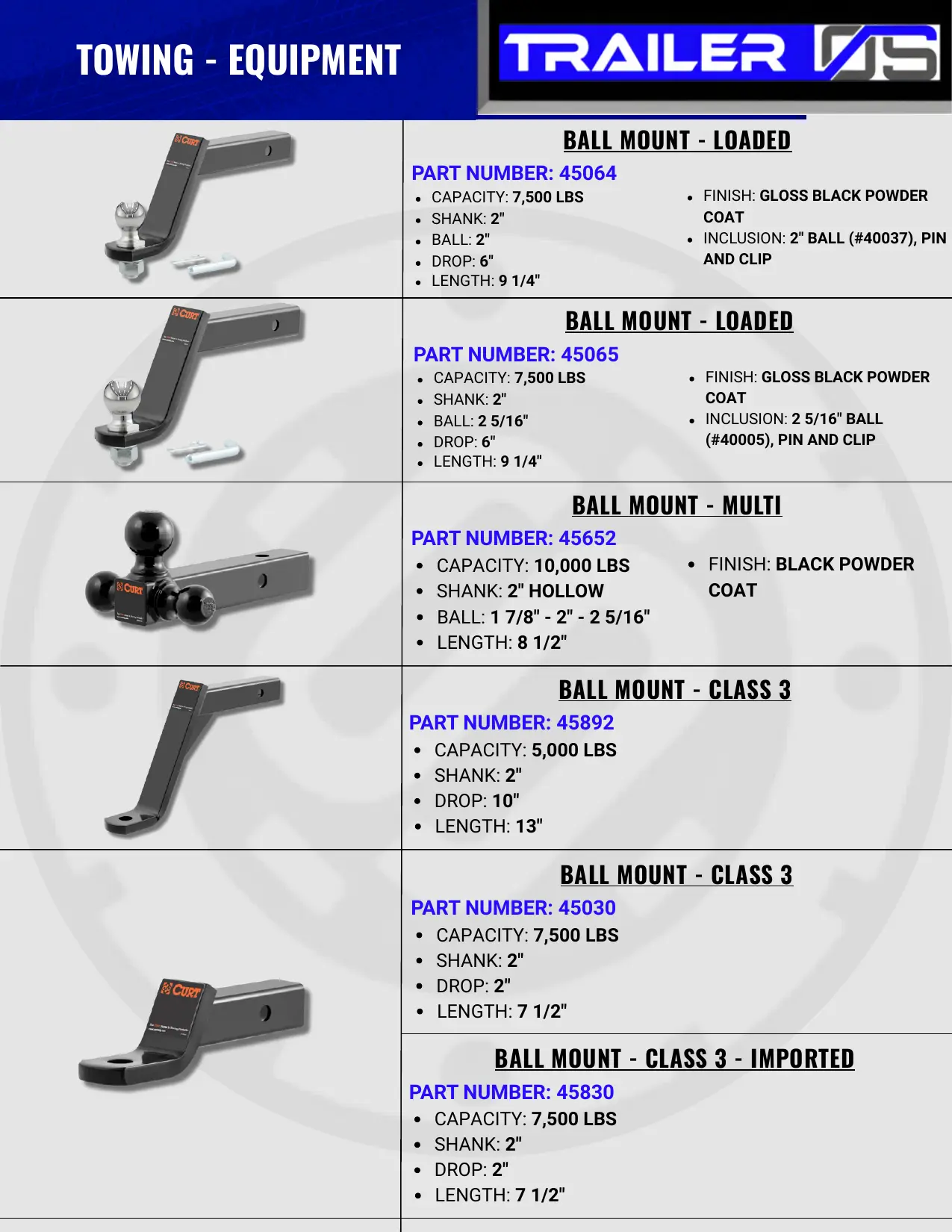 Towing Equipment — page 8
