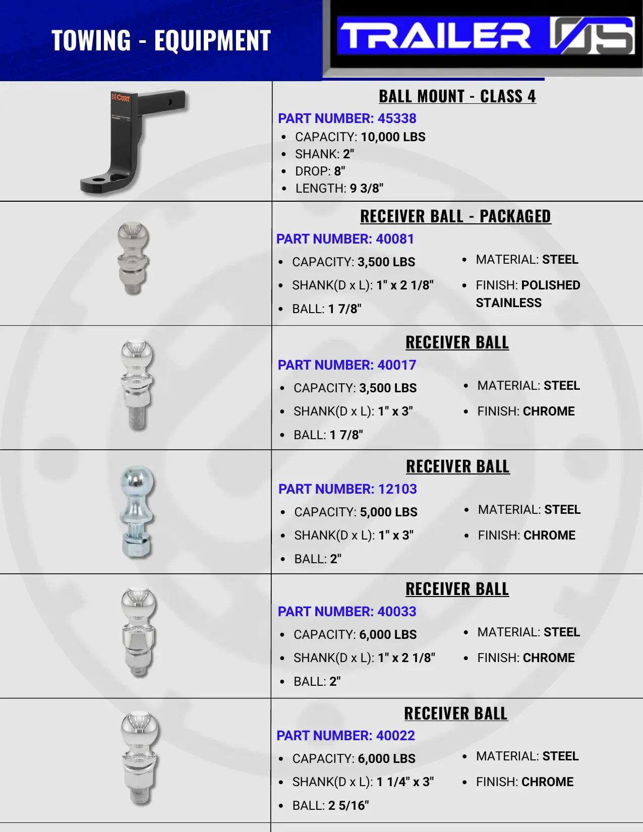 Towing Equipment — page 10