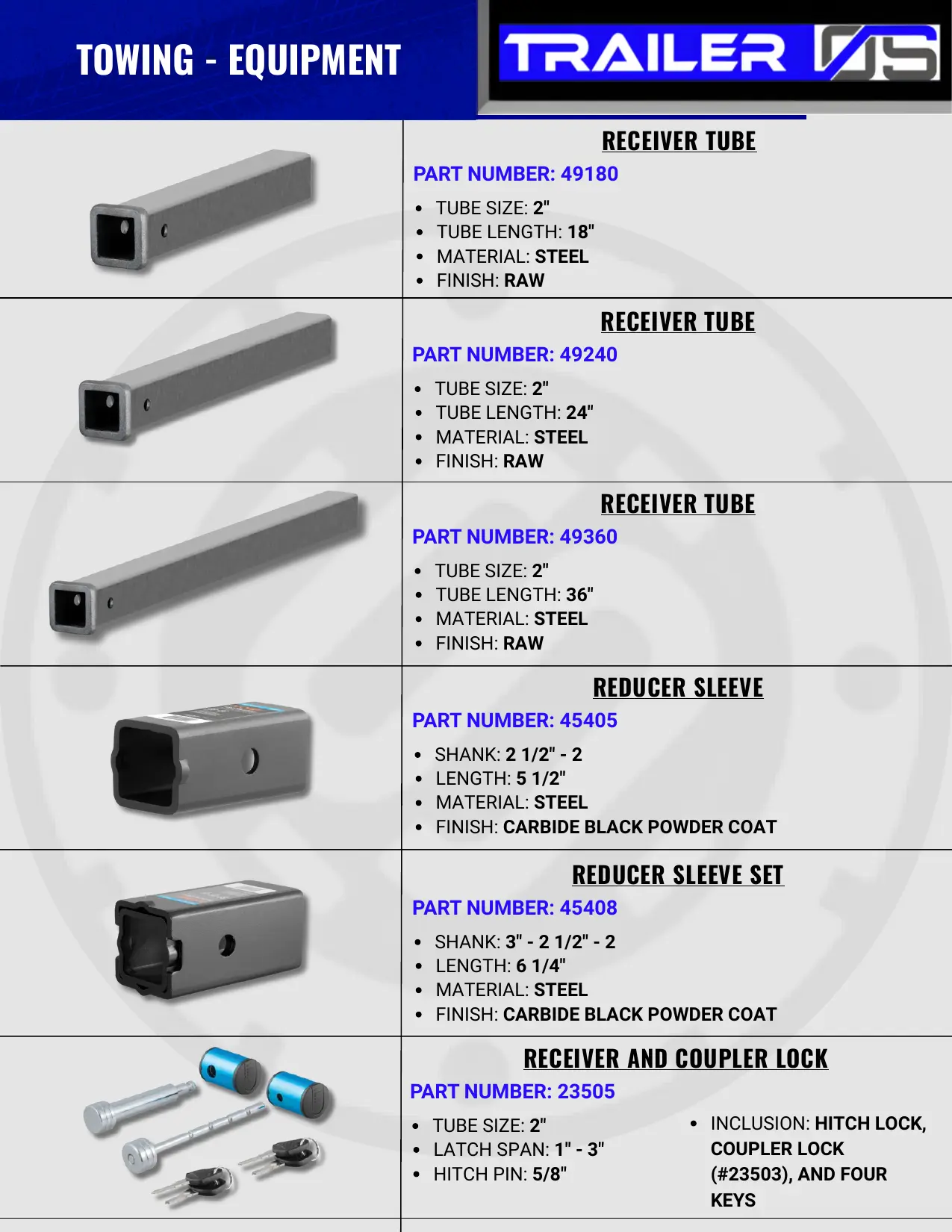 Towing Equipment — page 13