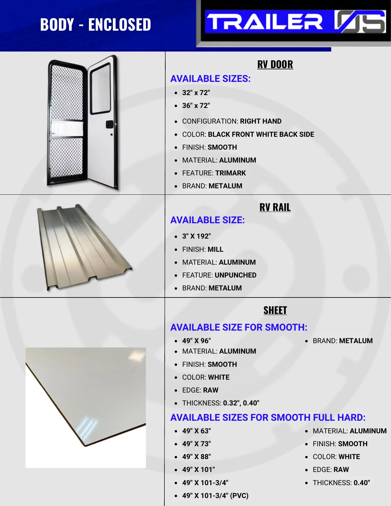 Trailer Body Parts — page 2