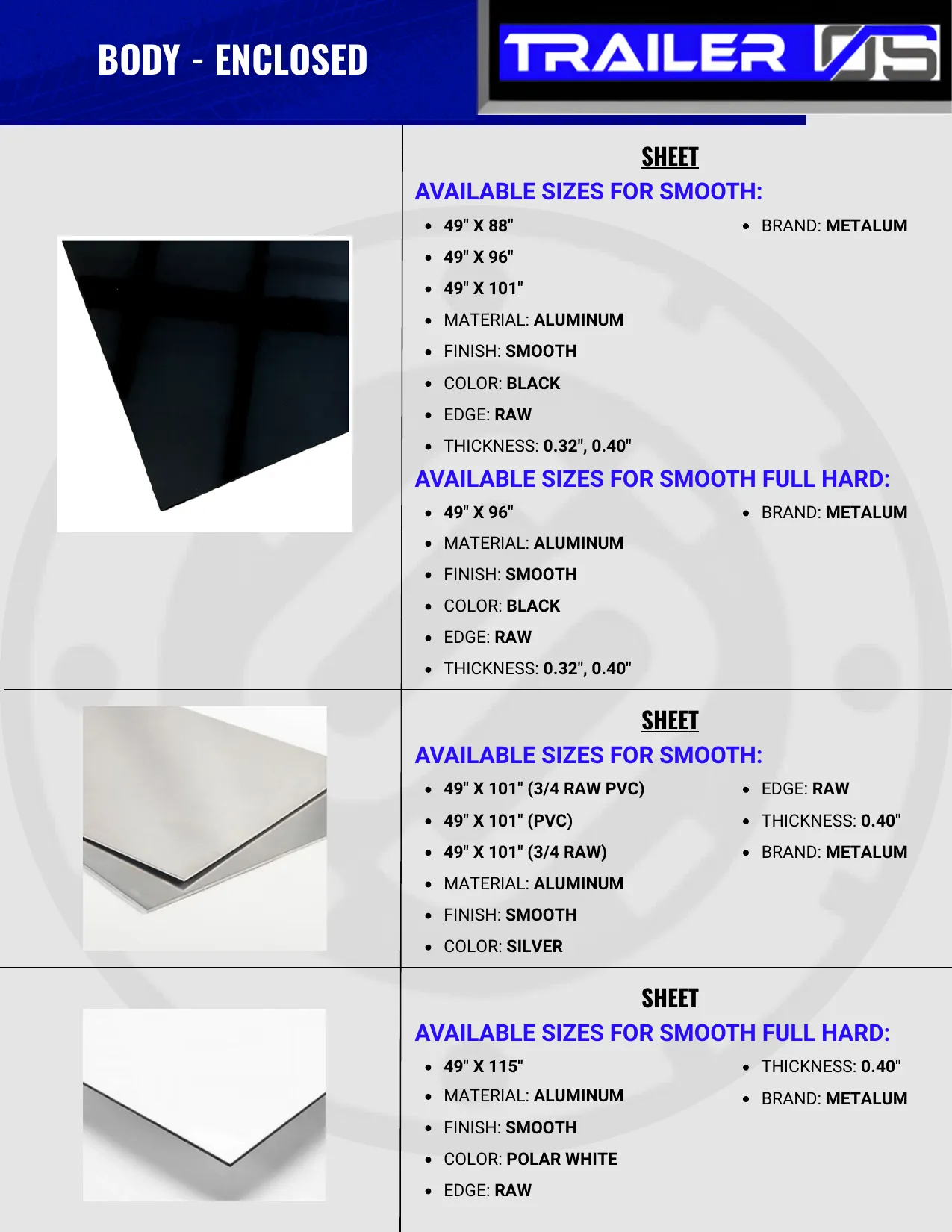 Trailer Body Parts — page 3