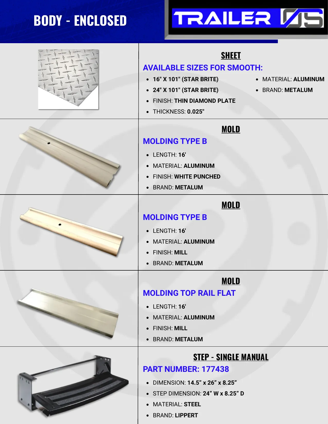 Trailer Body Parts — page 4