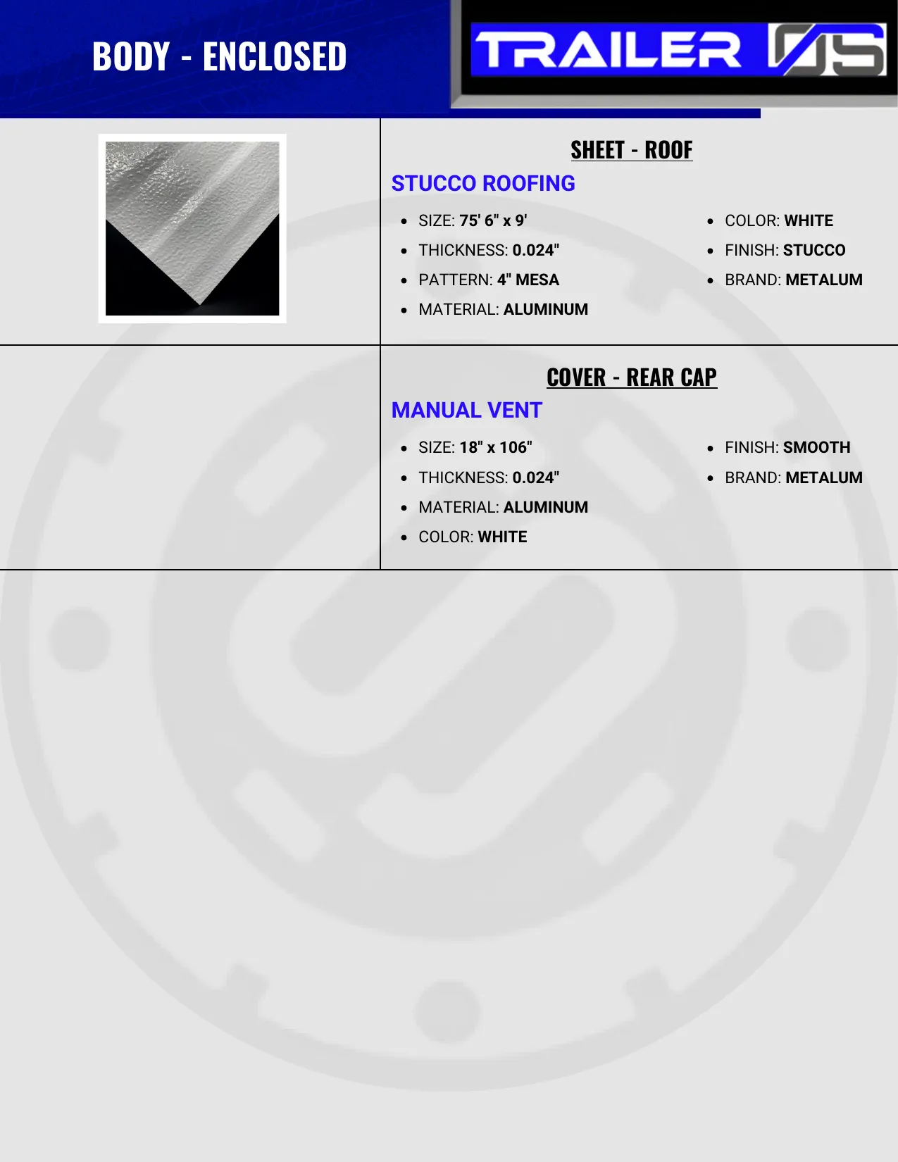 Trailer Body Parts — page 7