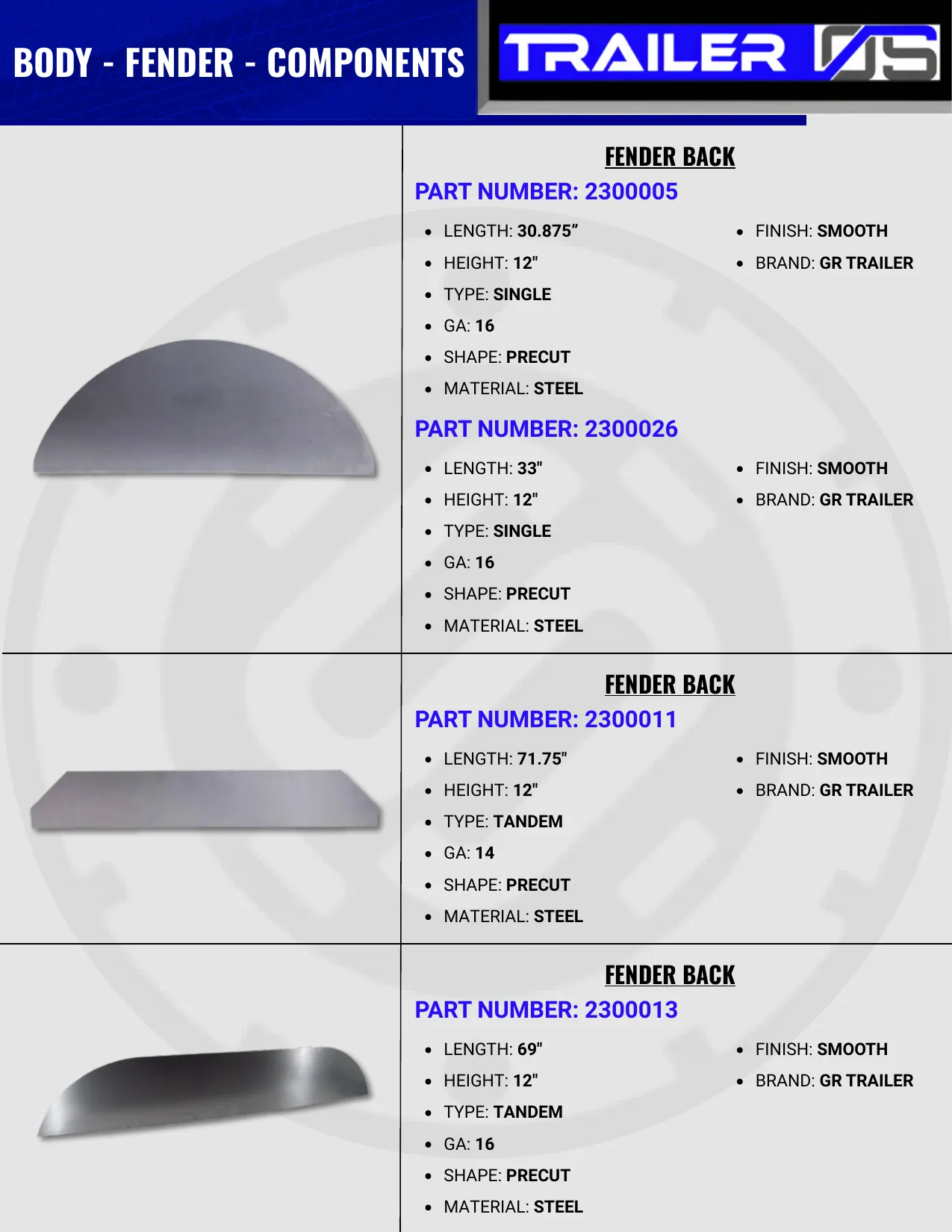 Trailer Body Parts — page 15