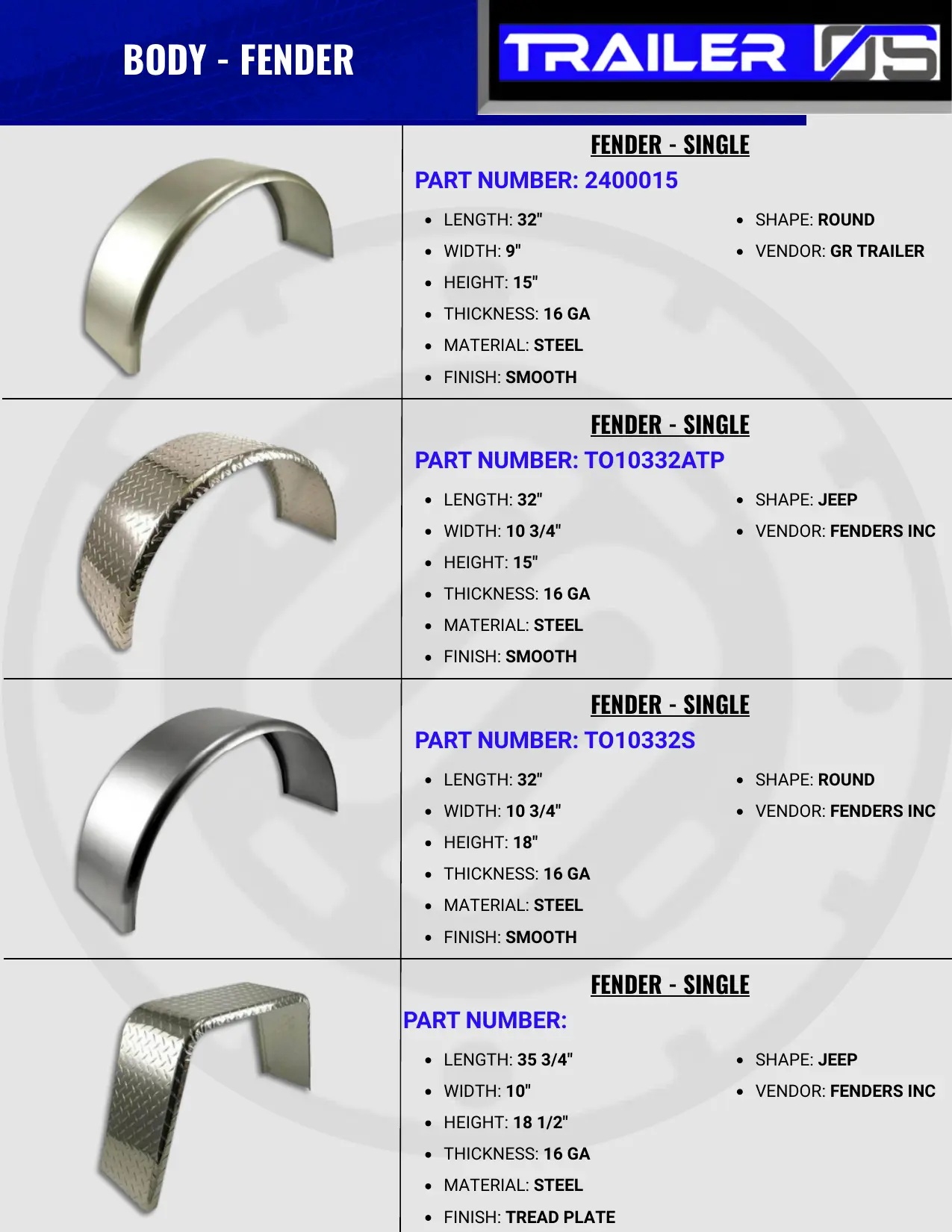 Trailer Body Parts — page 19