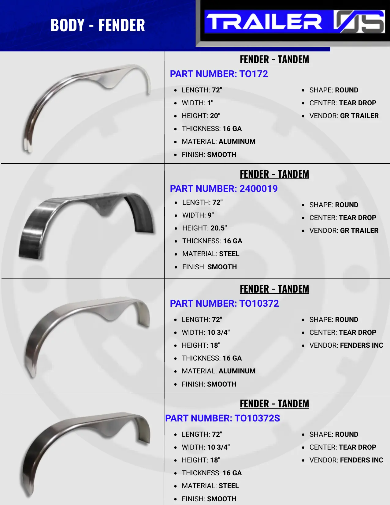 Trailer Body Parts — page 24