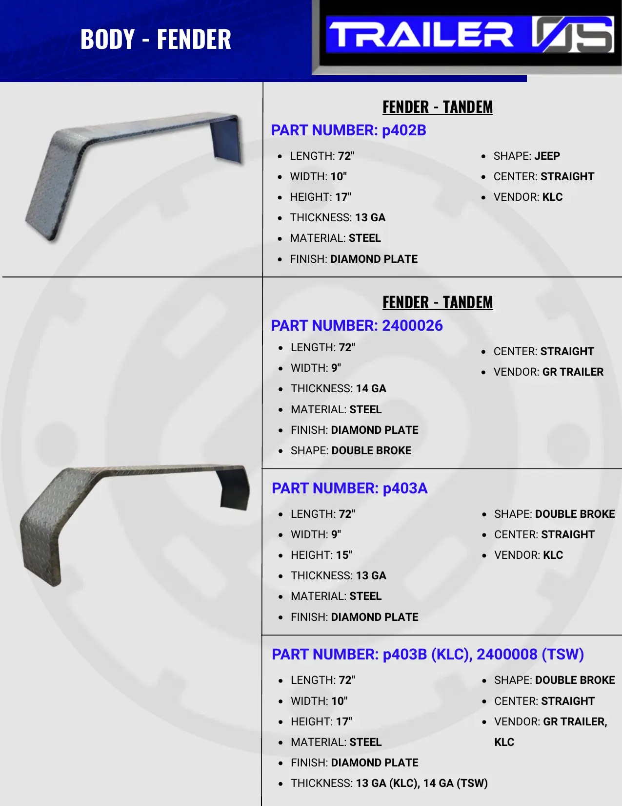 Trailer Body Parts — page 26