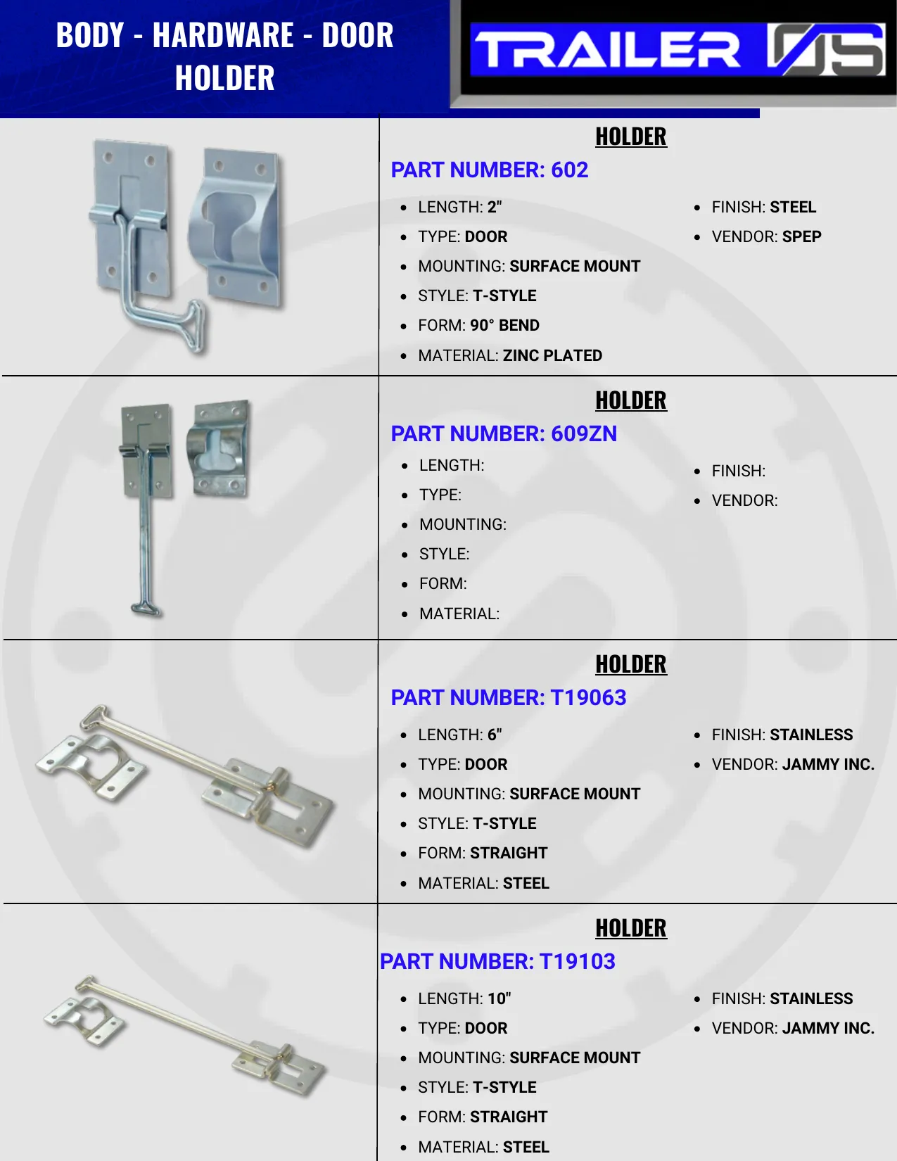 Trailer Body Parts — page 42