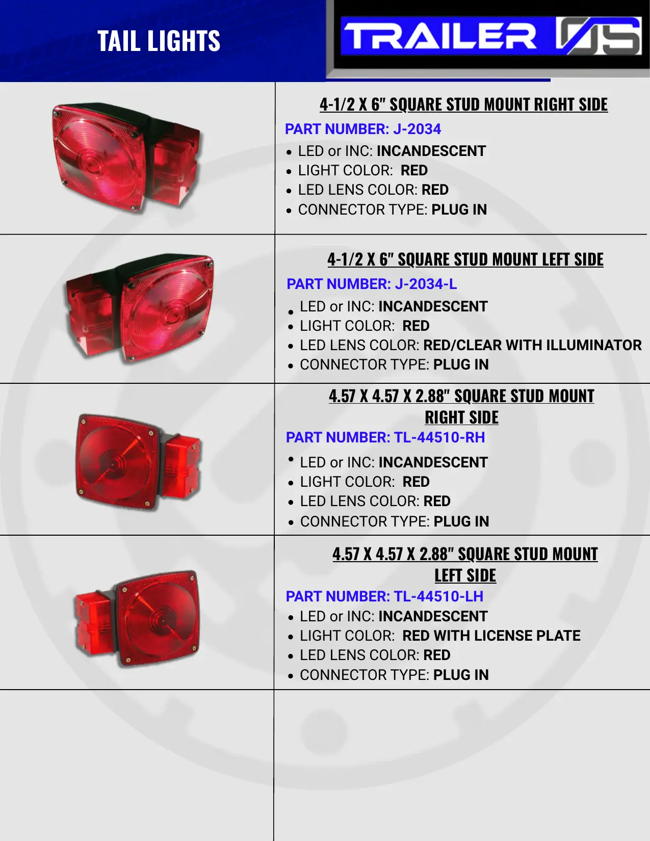 Trailer Lighting — page 42